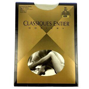 Classiques Entier Hosiery French Cut Panty Stone Gray Sheer Shadowtoe Size A